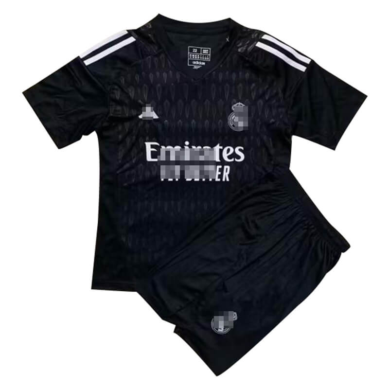 Camiseta de Portero Real Madrid 2023/2024 Negro Niño Kit